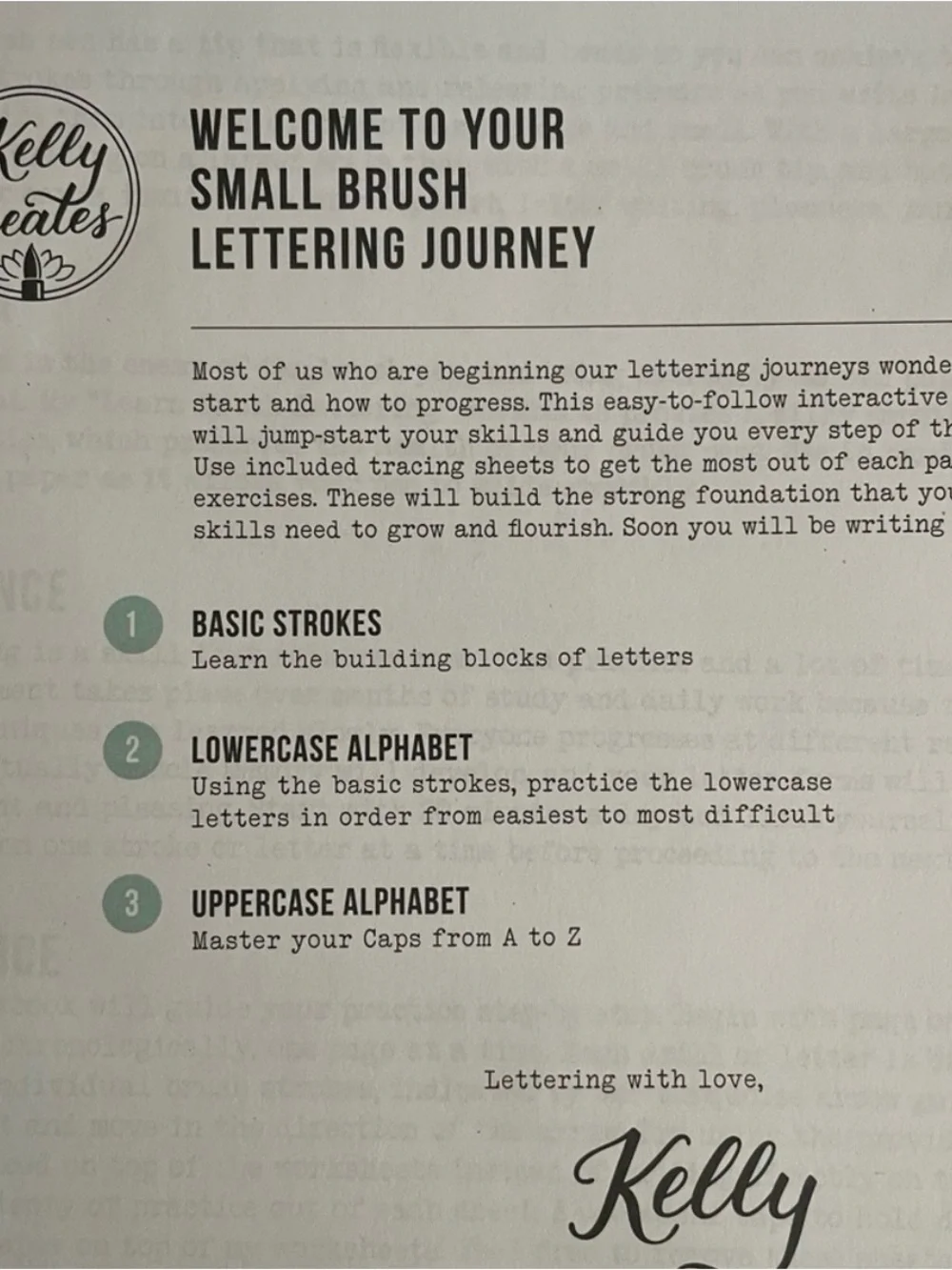 Kelly Creates Learn Brush Lettering Kit